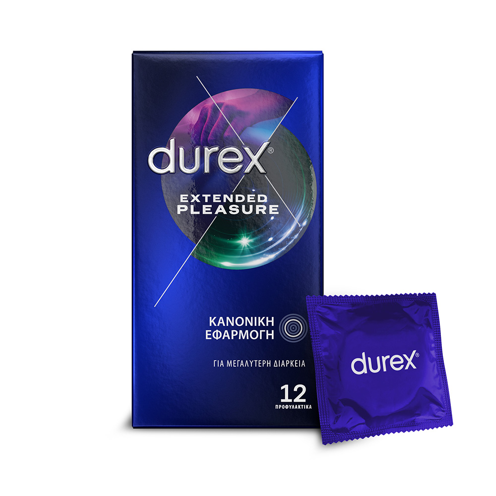 DUREX - Προφυλακτικά Extended Pleasure - 12τεμ.